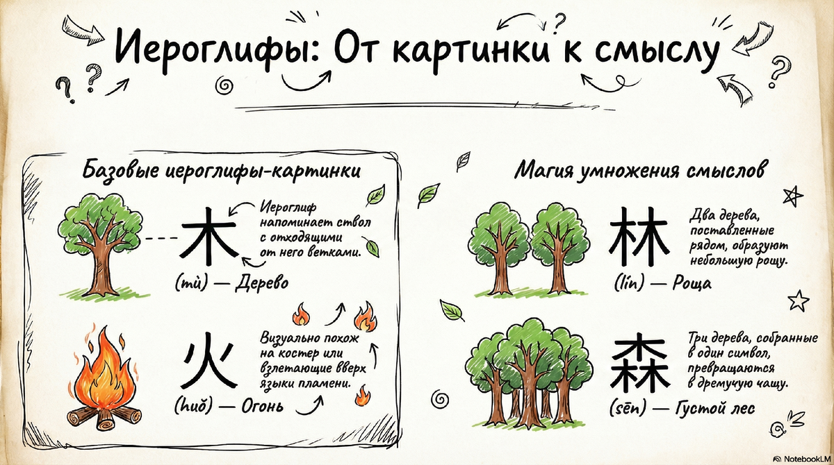 Китайская письменность невероятно логична и образна. 