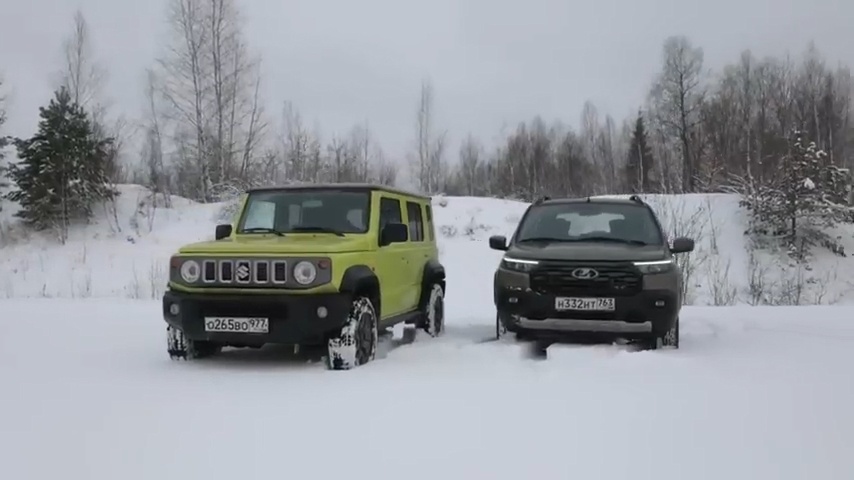 Suzuki Jimny и Lada Niva Travel 