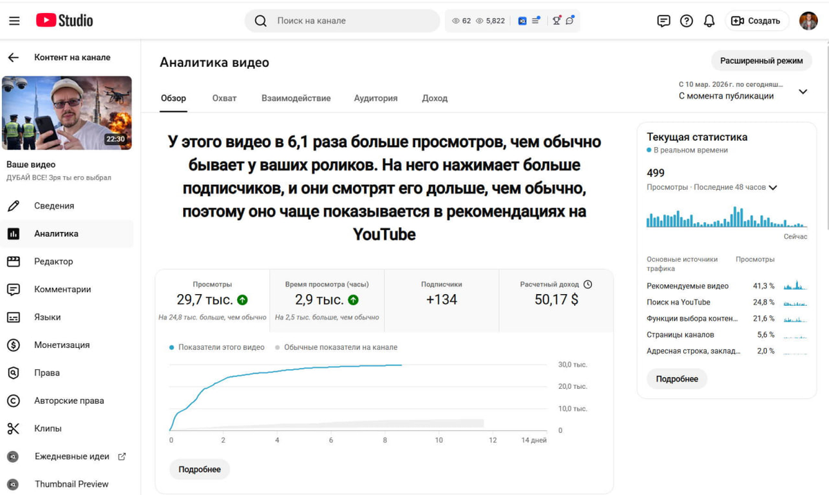 50 долларов за 1 ролик