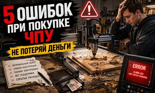 Если думаешь купить ЧПУ станок — не повторяй ошибки большинства. Разбираем, почему новички теряют деньги и как выбрать правильно.