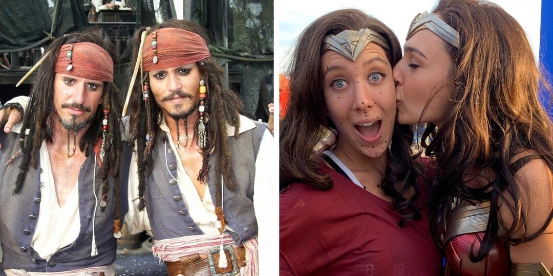 15 фотографий известных актёров и их крутейших дублёров, которые незаслуженно остаются в тени