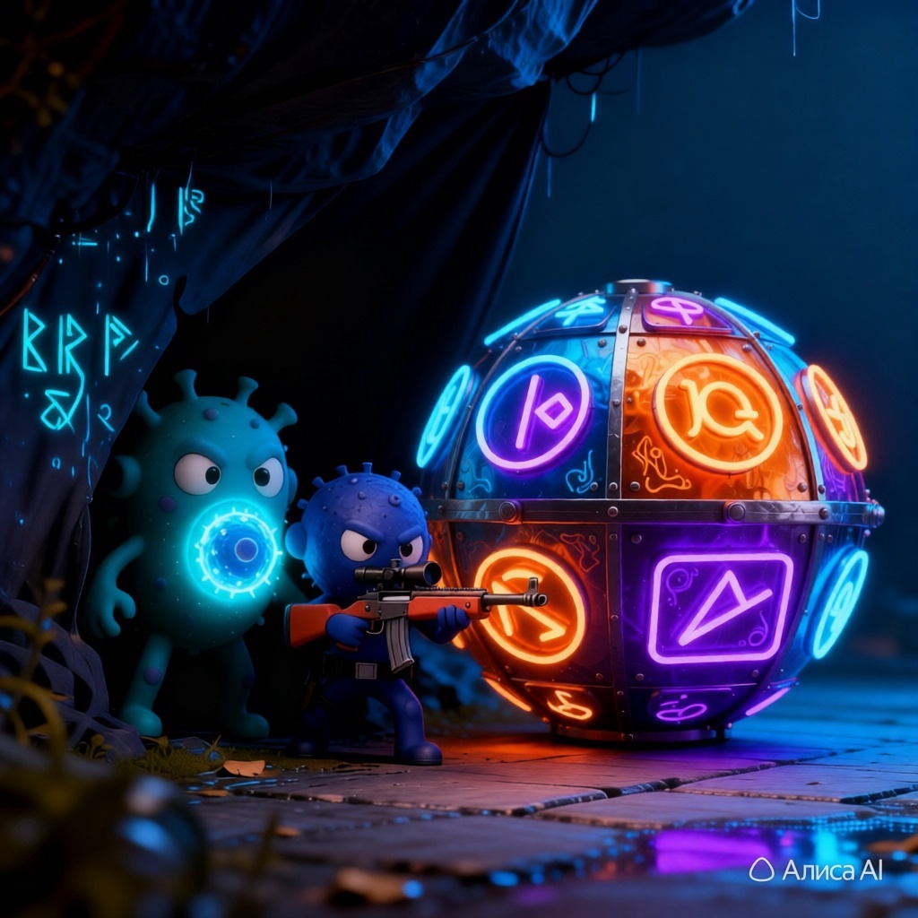 Засада на дороге. Изображение создано нейросетью Алиса AI