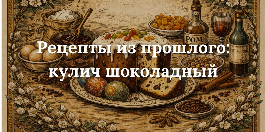 Рецепты из прошлого: кулич шоколадный