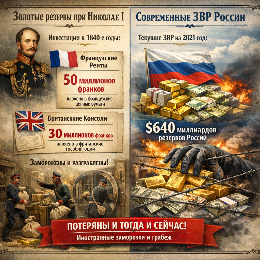 Золото-валютный резерв России: глупость или грабеж?