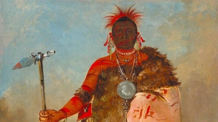     Джордж Кетлин. Вождь Большой Лось. 1832