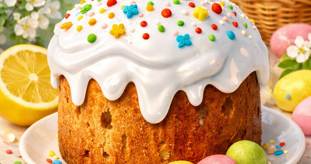 🍰 Воздушная глазурь для кулича — легко и красиво!