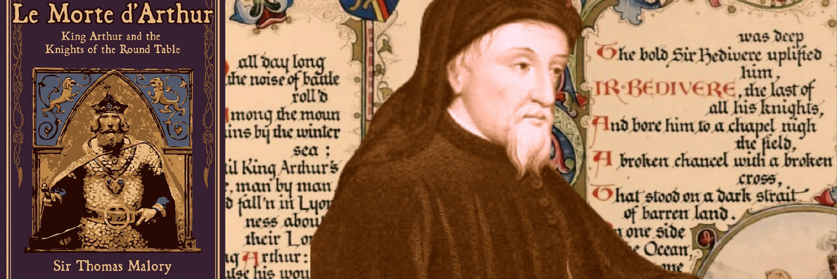 Сэр Томас Мэлори со своим творением, historicmysteries.com