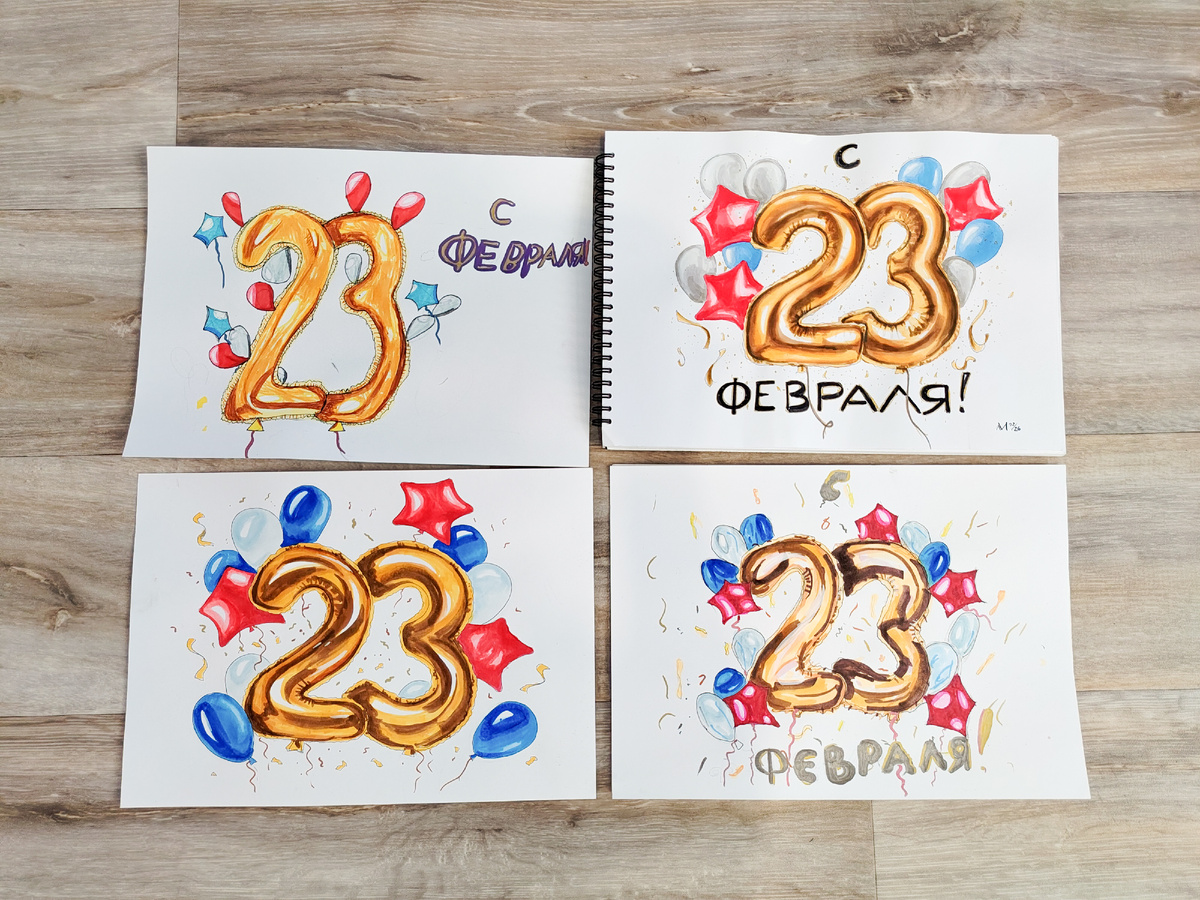 Работы учеников студии