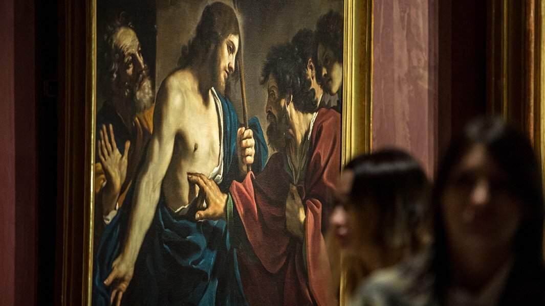Картина Джованни Франческо Гверчино «Неверие святого Фомы»
Фото: РИА Новости/Евгения Новоженина