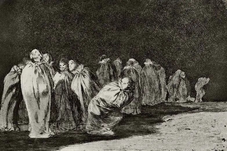     Франсиско Гойя. Серия «Диспаратес». Глупость в мешках. 1819   
undefined