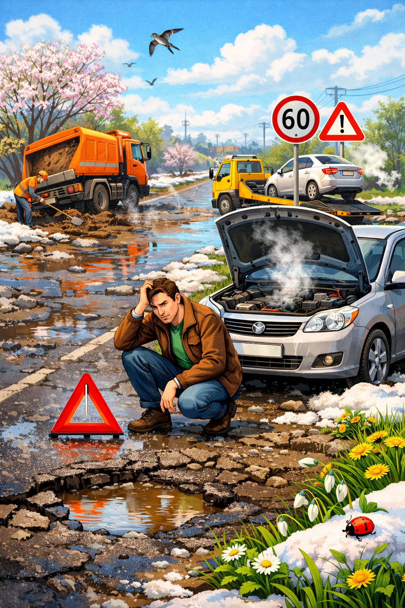 Весна на дорогах: почему именно в апреле техника начинает ломаться