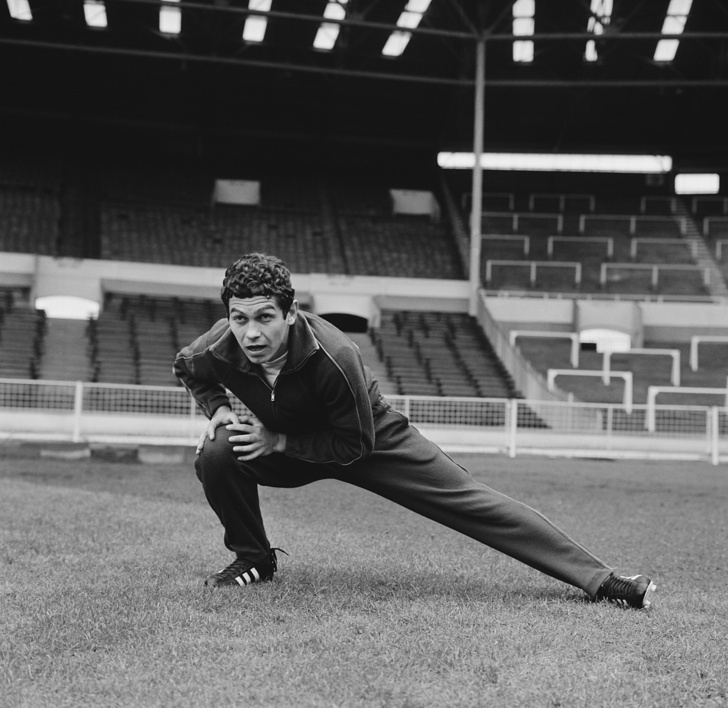    На тренировке на стадионе "Уэмбли", 1969 год   
Evening Standard/Hulton Archive/Getty Images