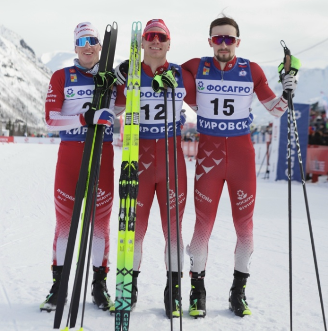 Призёры спринта: Соловьев, Забалуев, Тиунов (Фото: ФЛГР)