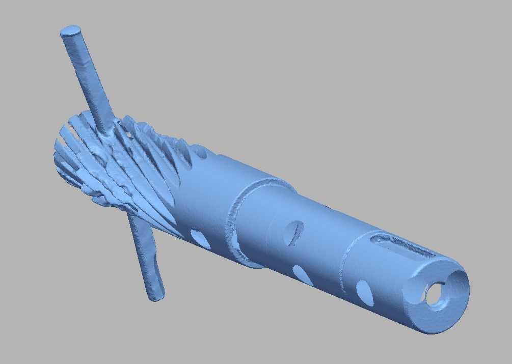 Скан вала с износом зуба