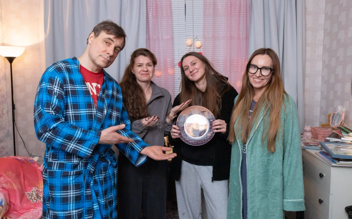 На площадке проекта.