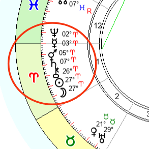 Стеллиум в Овне ♈