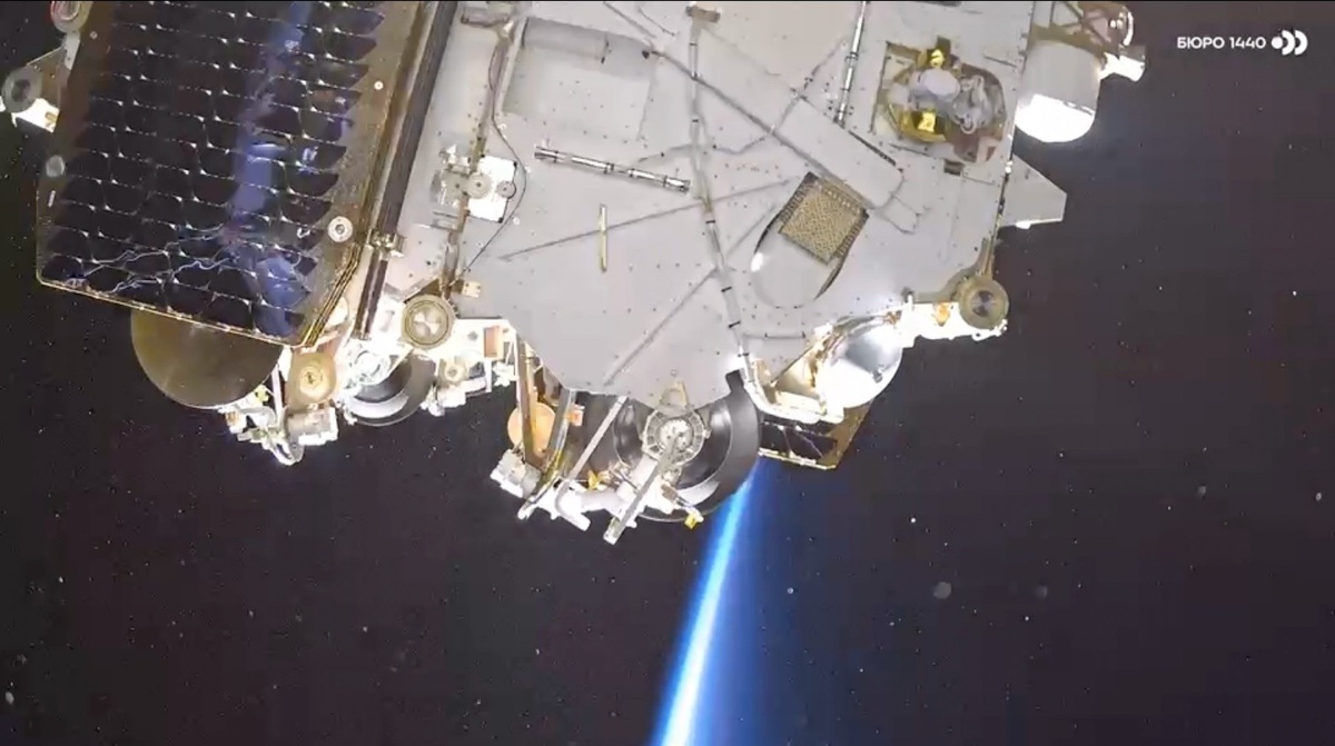  Спутник системы "Рассвет", в момент отделения от ракеты носителя, Источник:БЮРО 1440