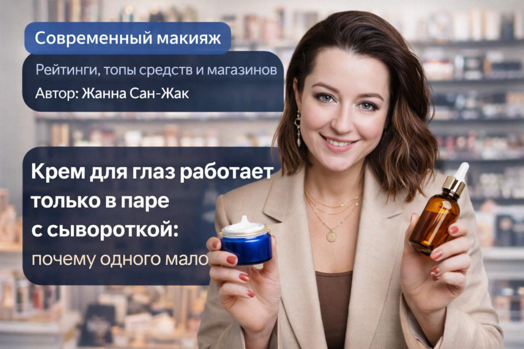    Крем для глаз без сыворотки решает только половину задачи. Объясняем, как сыворотка и крем дополняют друг друга по глубине проникновения и составу. boringband38