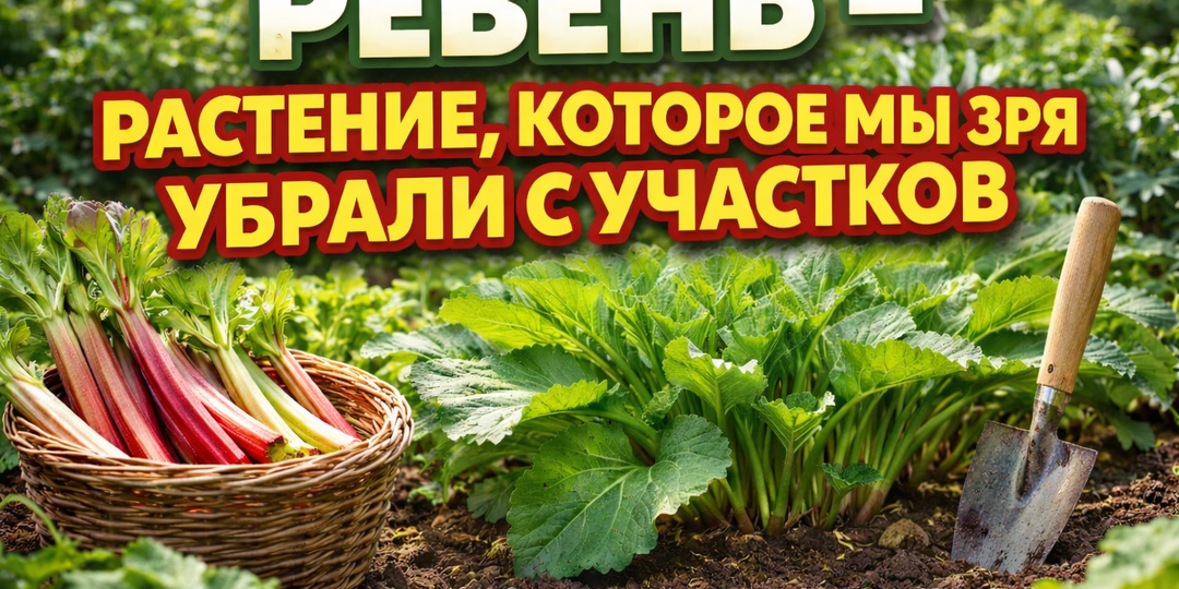 РЕВЕНЬ — РАСТЕНИЕ, КОТОРОЕ МЫ ЗРЯ УБРАЛИ С УЧАСТКОВ