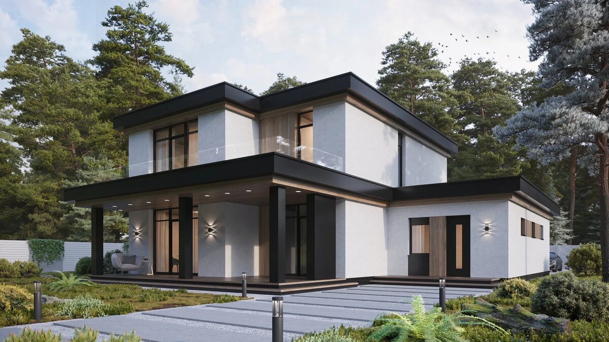 Проект дома от Архитектурно-строительной компании UMAHOUSE - КИН-ДЗА-ДЗА (UMA-10.2) https://umahouse.ru/uma102