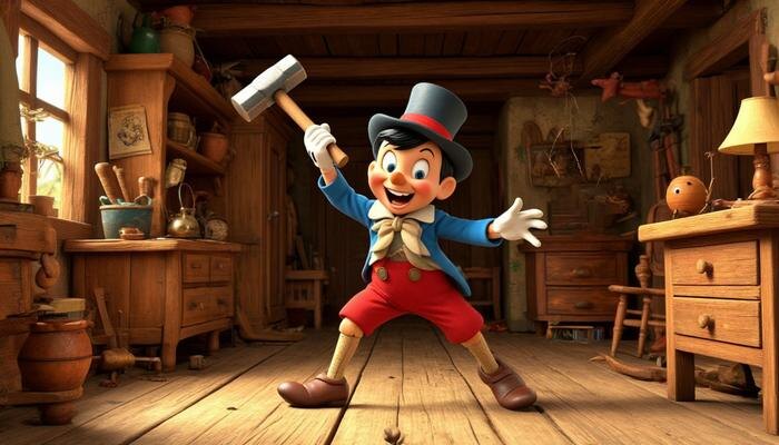 История Пиноккио, которую не знают дети: жуткий оригинальный финал сказки про деревянного мальчика. Фото © «Шедеврум»