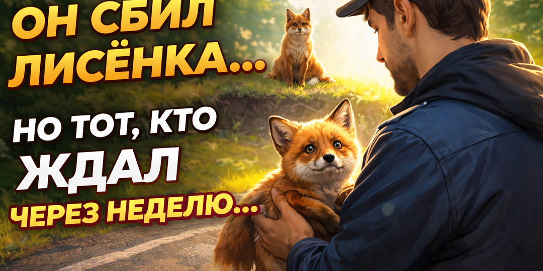 Он сбил лисёнка… Но через неделю его ждал тот, кто не должен был его ждать