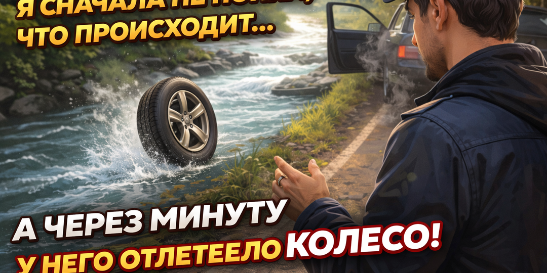Я сначала не поняла, что происходит… А через минуту у него отлетело колесо