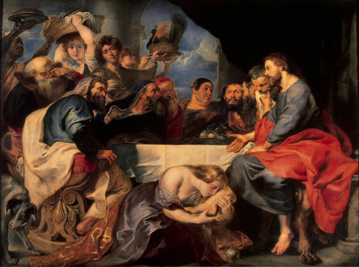  «Пир у Симона Фарисея» Питера Пауля Рубенса (1618–1620 годы, Государственный Эрмитаж, Санкт-Петербург)