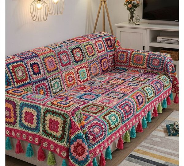 Вязание крючком - пледы и покрывала, а также накидки на диван. Идеи для воплощения.