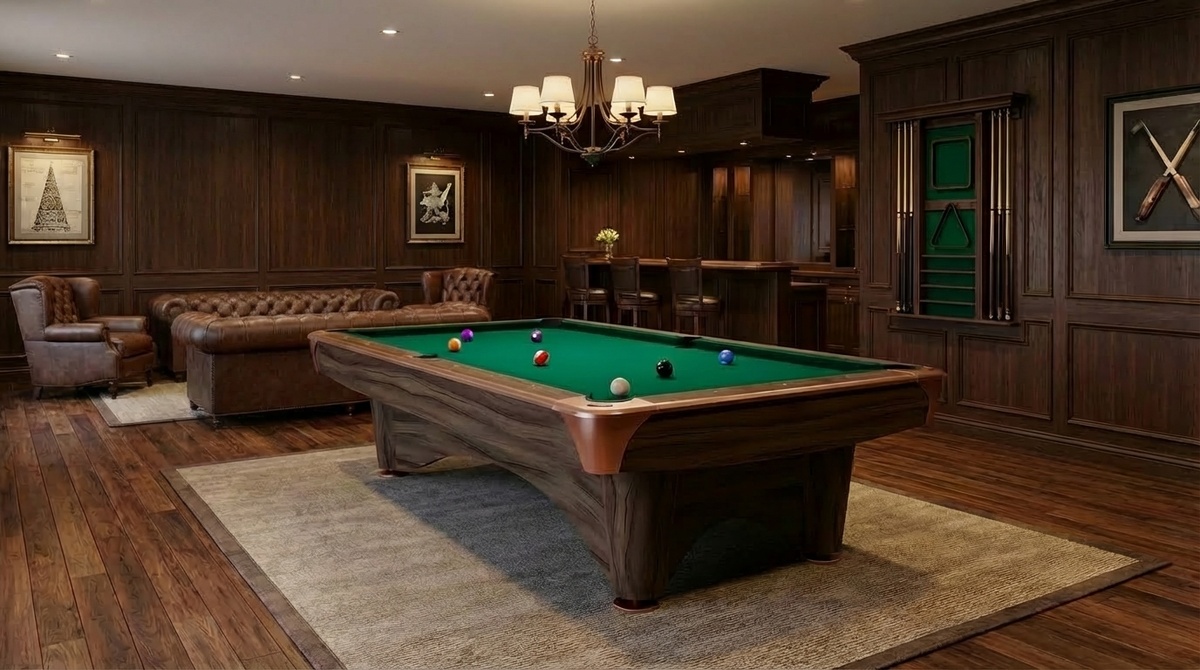 Бильярдный стол для пула бренда Dynamic Billard - Dynamic 3 9 футов Modern Brown