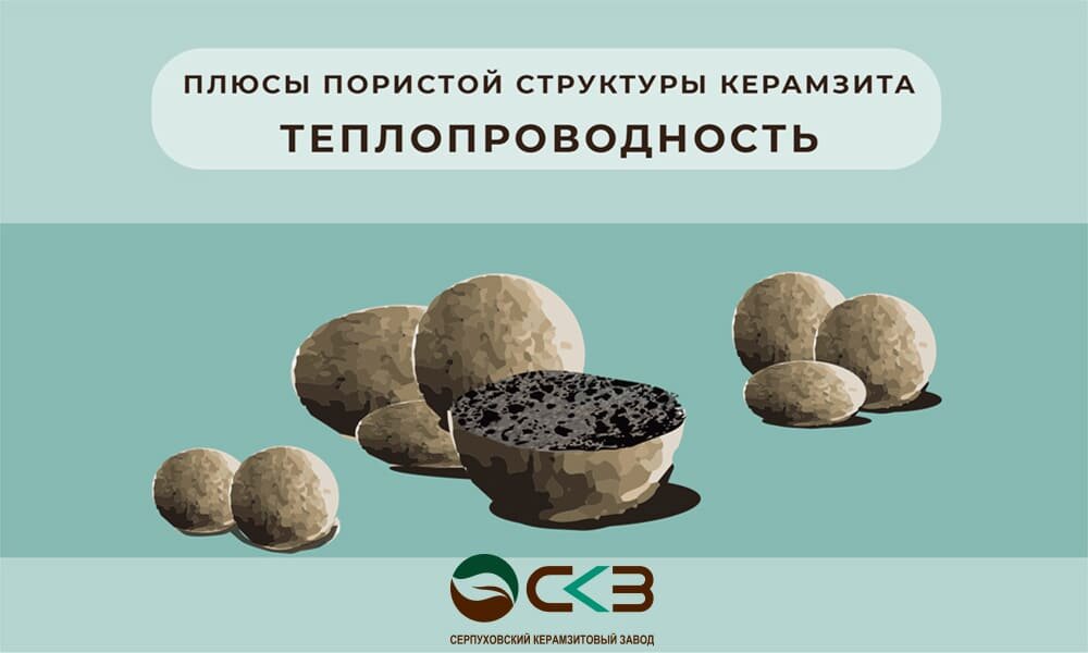Плюсы пористой структуры керамзита: теплопроводность