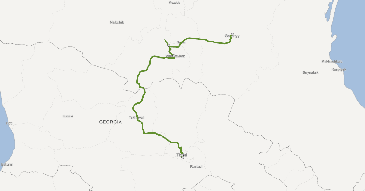 Транскам на карте (источник: https://russia-armenia.info/)