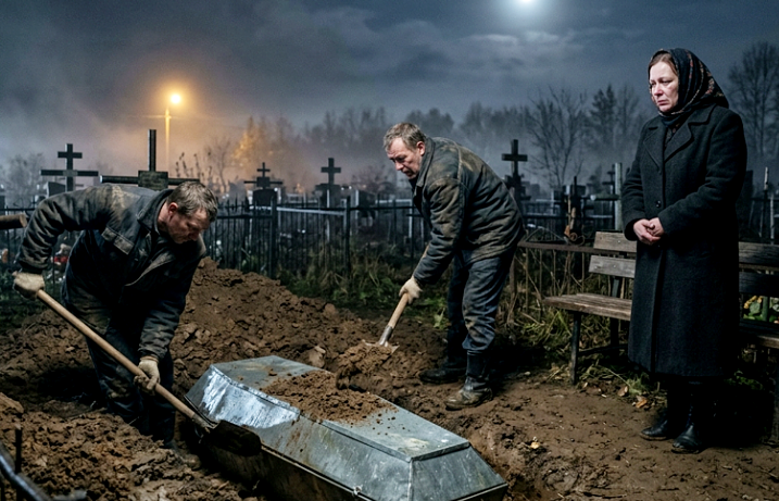 Мать раскопала сына и вскрыла цинковый ящик