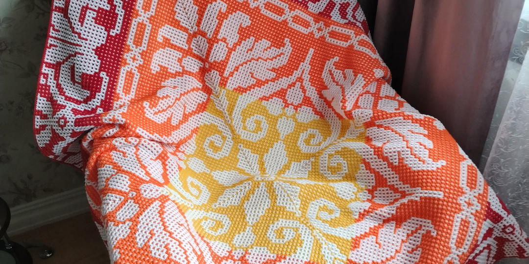 Продолжение моего сериала под названием «Солнечный» плед...