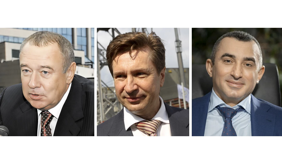 Слева направо: Владимир Чуб, Сергей Кислов, Борис Юнанов
