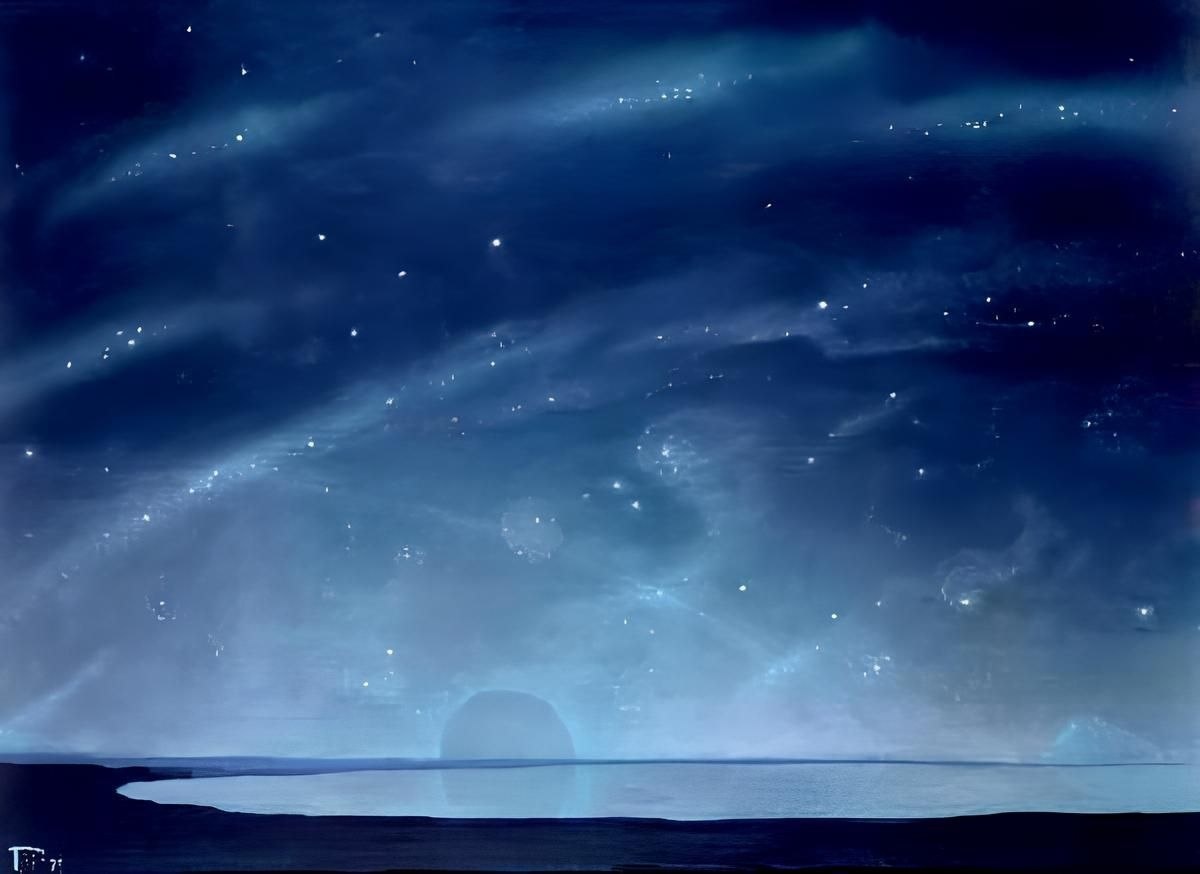 Обложка анонса круглого стола. Картина Бориса Смирнова-Русецкого "Звёзды"