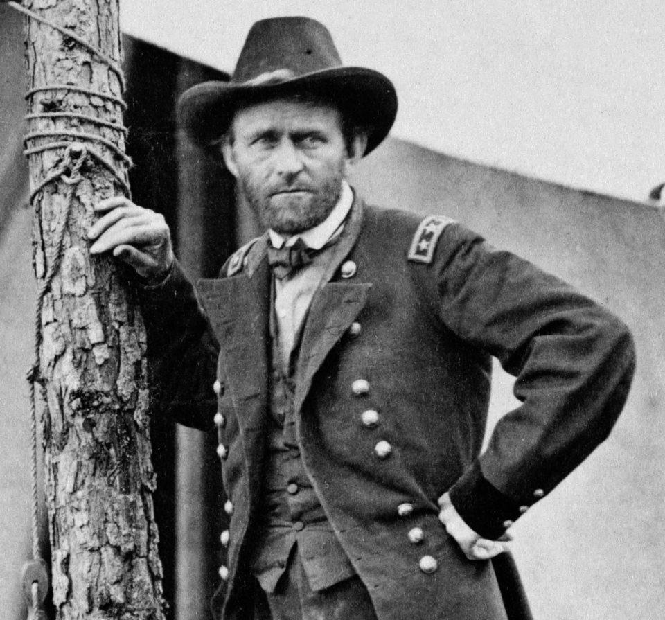Генерал Улисс С. Грант (1822-1885), фото 1864-го года                                                                                (Borrowed from here: https://en.wikipedia.org/wiki/Ulysses_S._Grant#/media/File:Grant_crop_of_Cold_Harbor_photo.png 