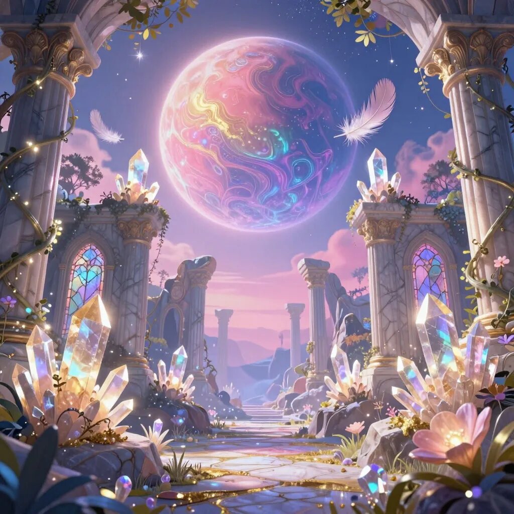 Планета. Иллюстрация сгенерирована нейросетью