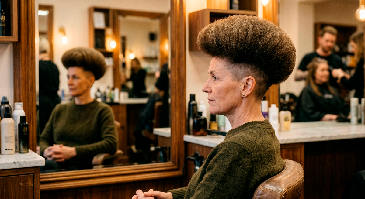 Вот этот силуэт - когда сверху пышно, а по бокам коротко. Знакомо?