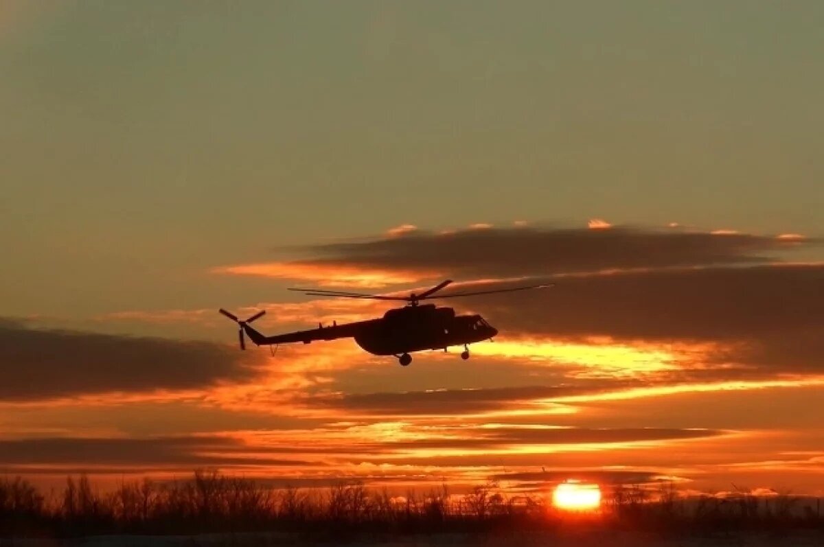    В Калининградской области прошли учения вертолётов Ми-8