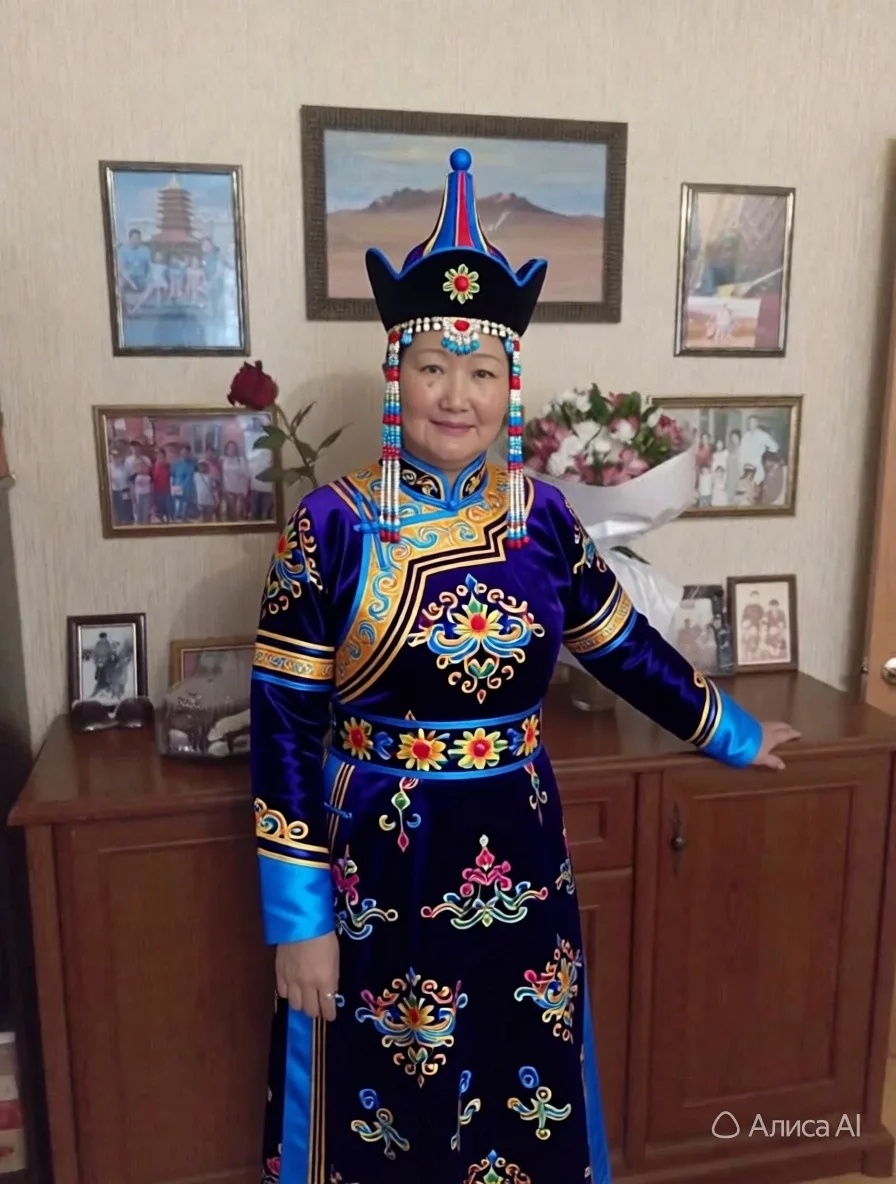 Это искусственный интеллект одел меня в монгольскую одежду, он меня  омолодил и сделал гораздо стройнее.