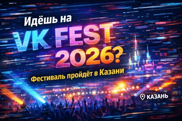 Идёшь на VK Fest 2026? Фестиваль пройдёт в Казани
