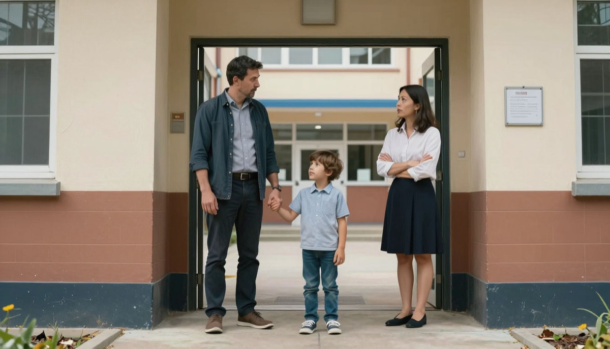 Пришёл забирать сына из школы, а учительница сказала: «Без разрешения матери не отдам». Это законно?