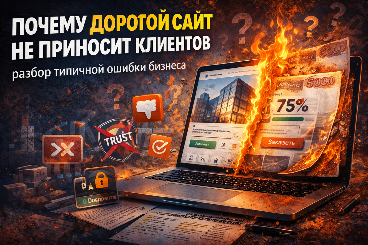 Дорогой сайт не приносит клиентов