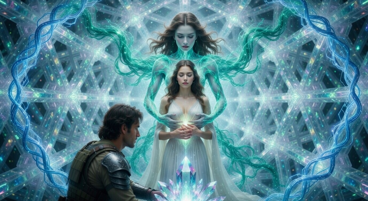 "Охота богини: Паразитическое Воплощение", иллюстрация создана сетью Грок