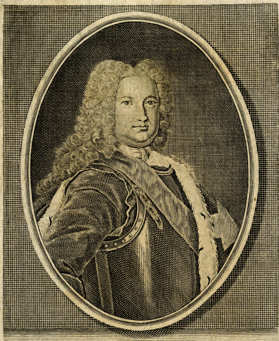 Гравюра 1730-х годов, а значит, прижизненное. Значит, примерно так и выглядел