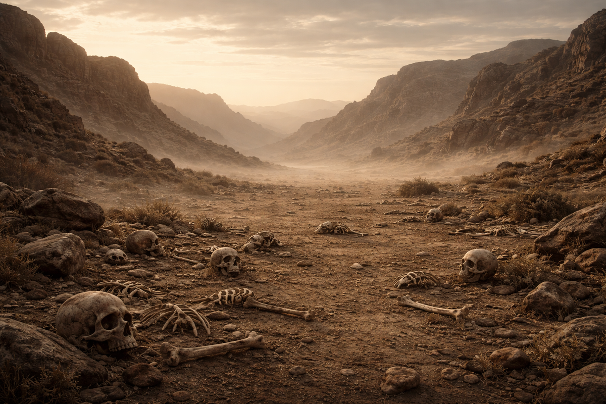 Долина сухих костей на рассвете