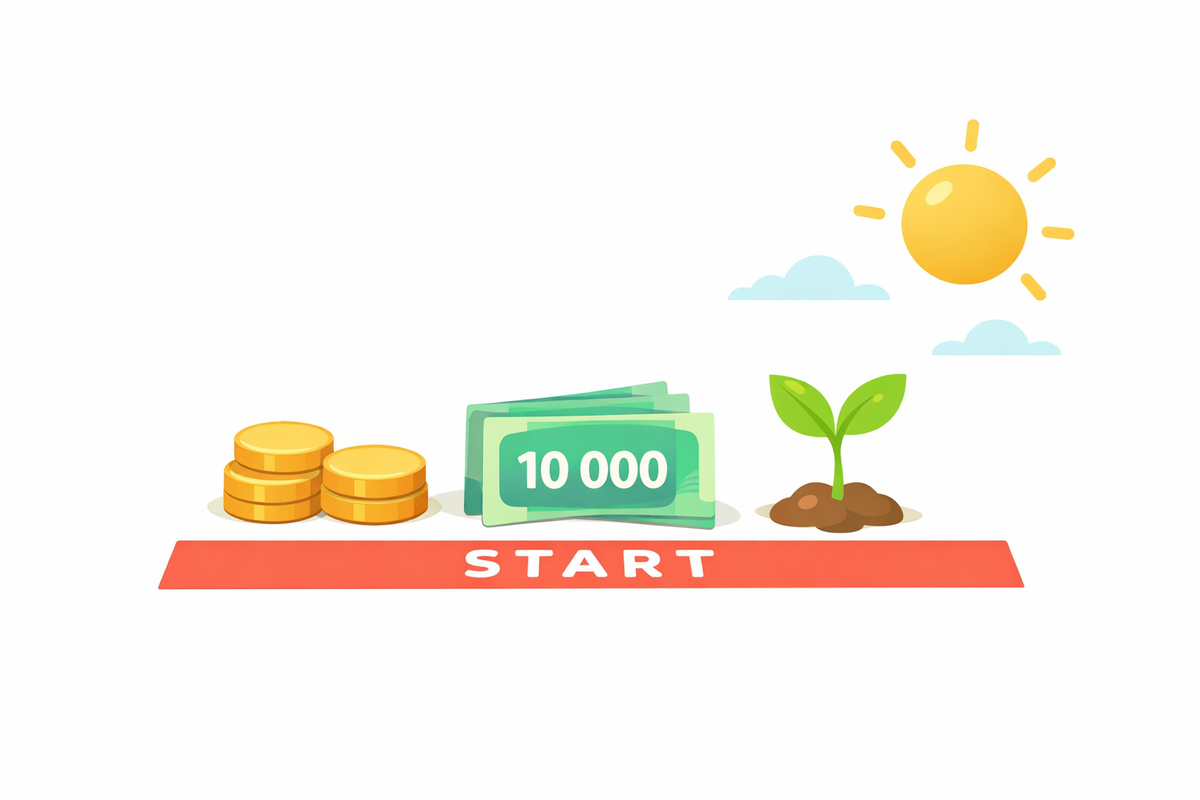 Куда вложить 10 000 рублей, чтобы не потерять и начать разбираться в инвестициях.
