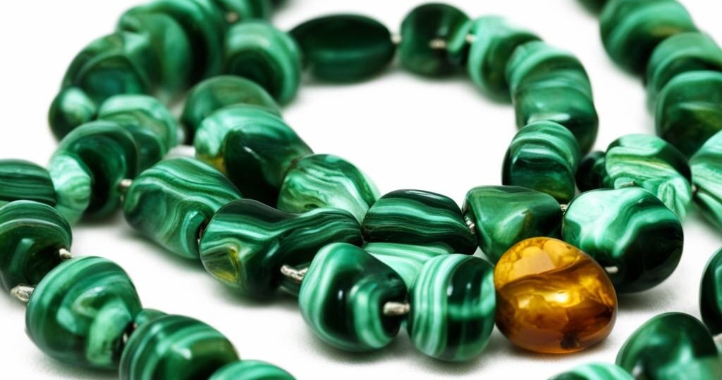 Малахитовые бусы - 8