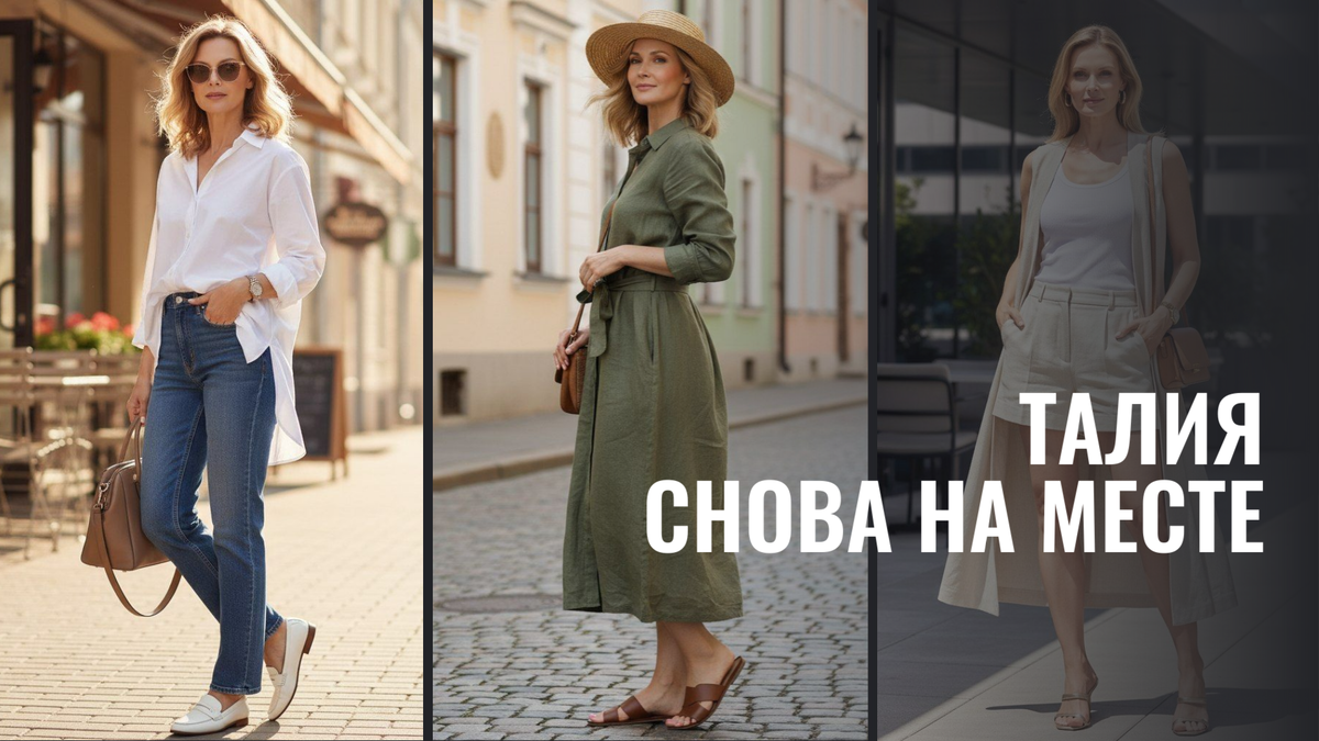 7 AI-примерок летних образов для стройной фигуры с животиком